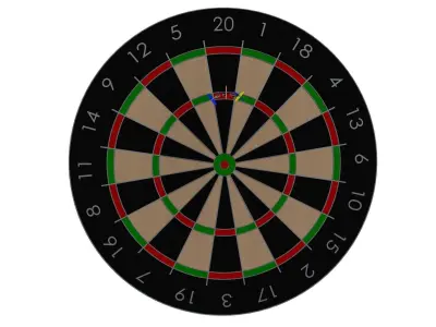 Dart board 3D model