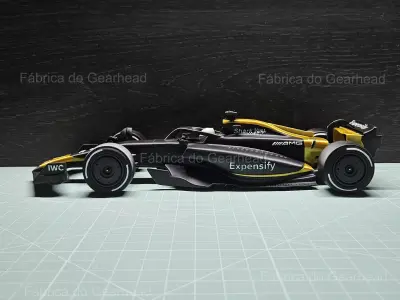 FORMULA MOVIE CAR - WITH ENGRAVED LOGOS 3D print model