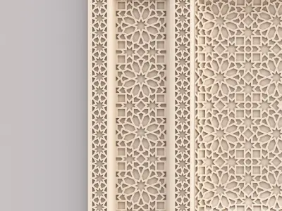 Classic Islamic Ceiling 001 3D model