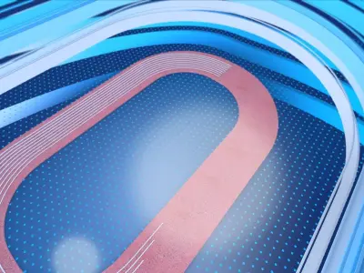 Athletics Ident Cinema 4D 3D model