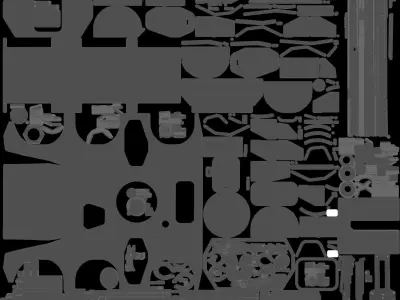 Puma 6x6 PBR 3D model 3D model