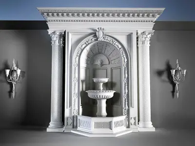 Arhitectural Interior workspace 3D model