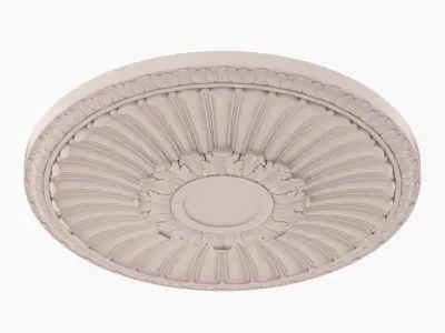 Classic Ceiling Medallion 32 3D model