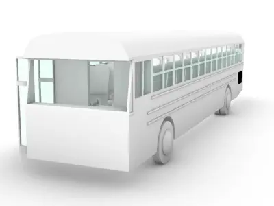 School Bus Model Free 3D model