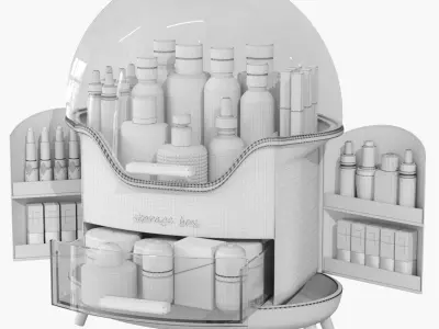 Cosmetic bag for bathroom or beauty salon 3 3D model