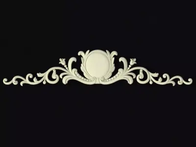 Central decor ornament for furniture 3D model 582