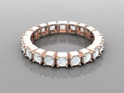 Solitaire Ring SR7 Version 1 3D model
