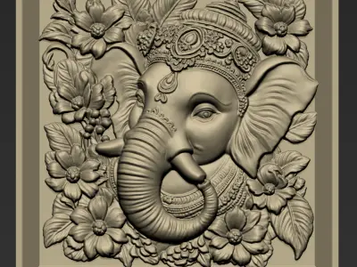 Ganesha Head A57 3D print model