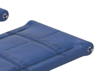 Strap watch Reptile blue PBR Low-poly 3D model