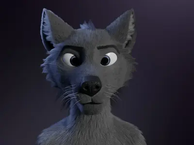 Jonny Anthro Wolf 3D model