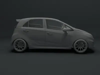 Proton Iriz Low-poly 3D model