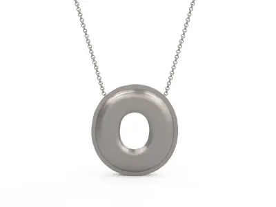 Model 1198 O Initial Letters Charm Balloon 20mm 3D print model