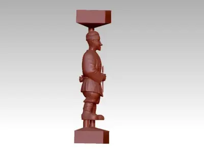 man salty sculpture 3D print model