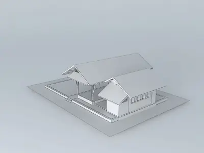 Lendah train station Free 3D model