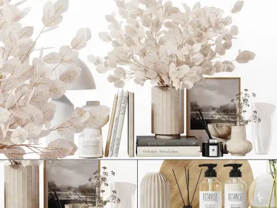 Decorative Set 253 Low-poly 3D model