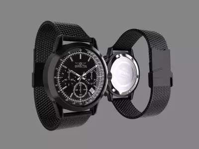Invicta Watch Aviator Model 3D model