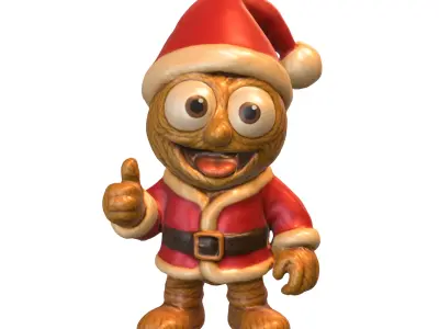 figurine festive decor Low-poly 3D model