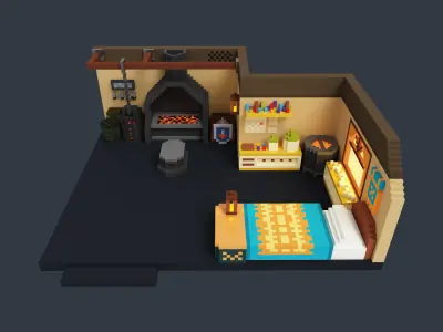 Blacksmiths Room 3D print model