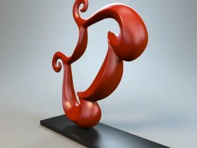 Abstract Figure 3D model 21