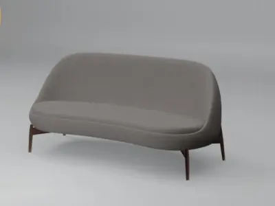 Minotti Sendai Sofa 3D model