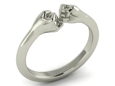 Hand Holding Ring STL 3D Printable Model 3D print model