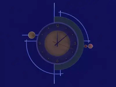 the wall clock Free 3D model