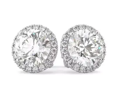 Women Diamond Earrings 3D print model 77