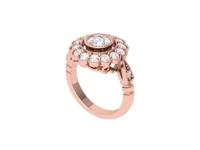 Wedding Ring  3D print model 49