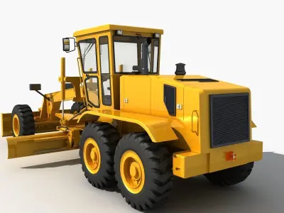 Motor Grader 3D model