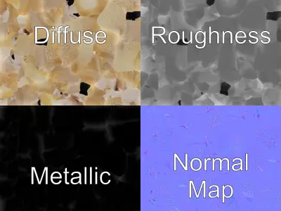 Fluffy Sheep Pastoral Scene model pack Low-poly 3D model