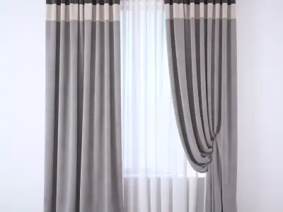 Set 115 Curtains 3D model