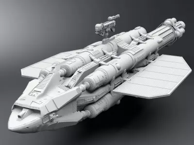 Light Ship Altares Scale model 3D print model