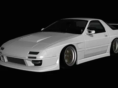 GP Sports GFOUR Mazda RX7 FC3S Body Kit 3D model