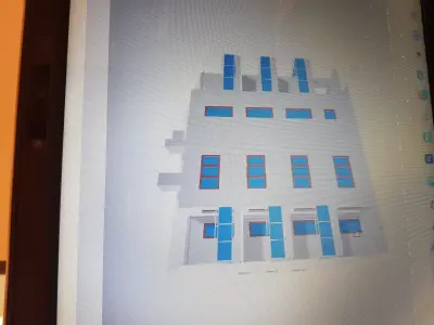 Unique Fps Building Low-poly 3D model