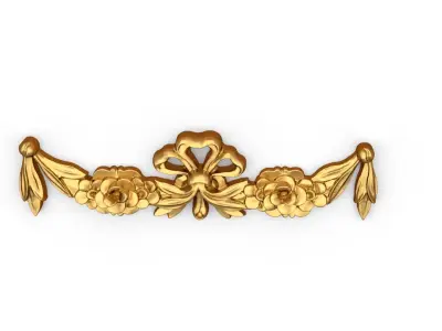 Classic carved decor ornament 402 3D model