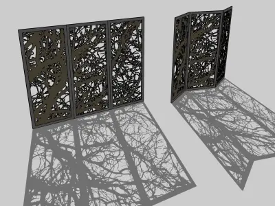 Portable Partition Tree H 200 cm 3D print model