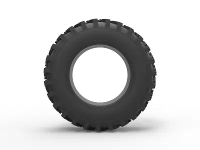 Tractor tire Scale 1 to 25 3D print model