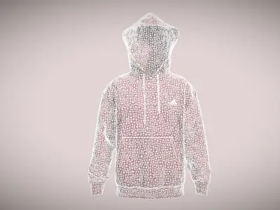 Adidas Stadium Fleece Badge Of Sport Hoodie In Low Poly Low-poly 3D model