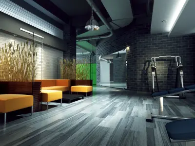 Gym Model best gyms in chennai 3D model