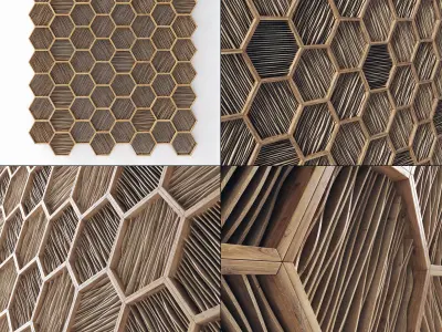 Parametric Ngon frame decor 3D model