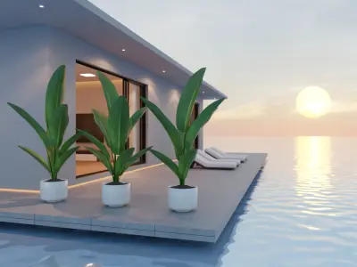 Meta Homes - 06 - Baked Low-poly 3D model