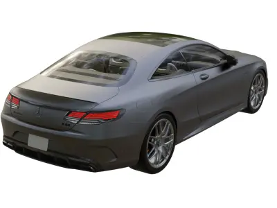 MB S63 AMG Low-poly 3D model