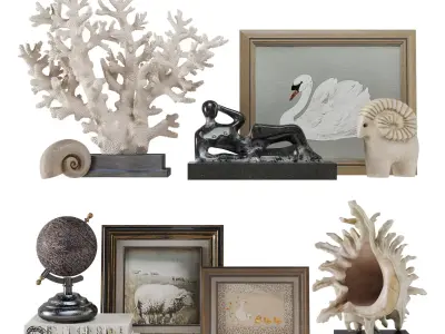 Decorative Set 01 3D model