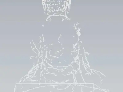 MakeIT Buddha Statue Sculpture 3D Model 3D model