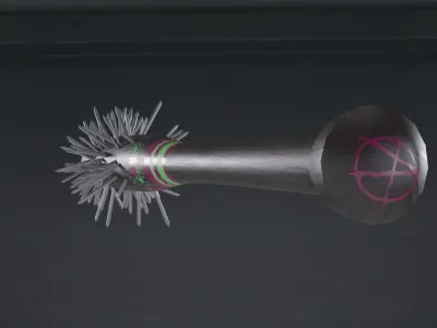 Baseball Bat Low-poly 3D model