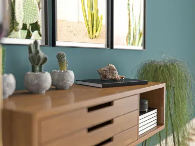 Modern Console Decoration 3D model