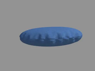 Round Cushion Pillow 3D model