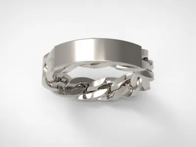 Chain ring  Lazer texture  3D model