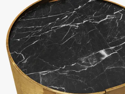 Kelly Wearstler alta side  coffee table 3D model