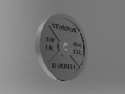 Standard Barbell 3D print model